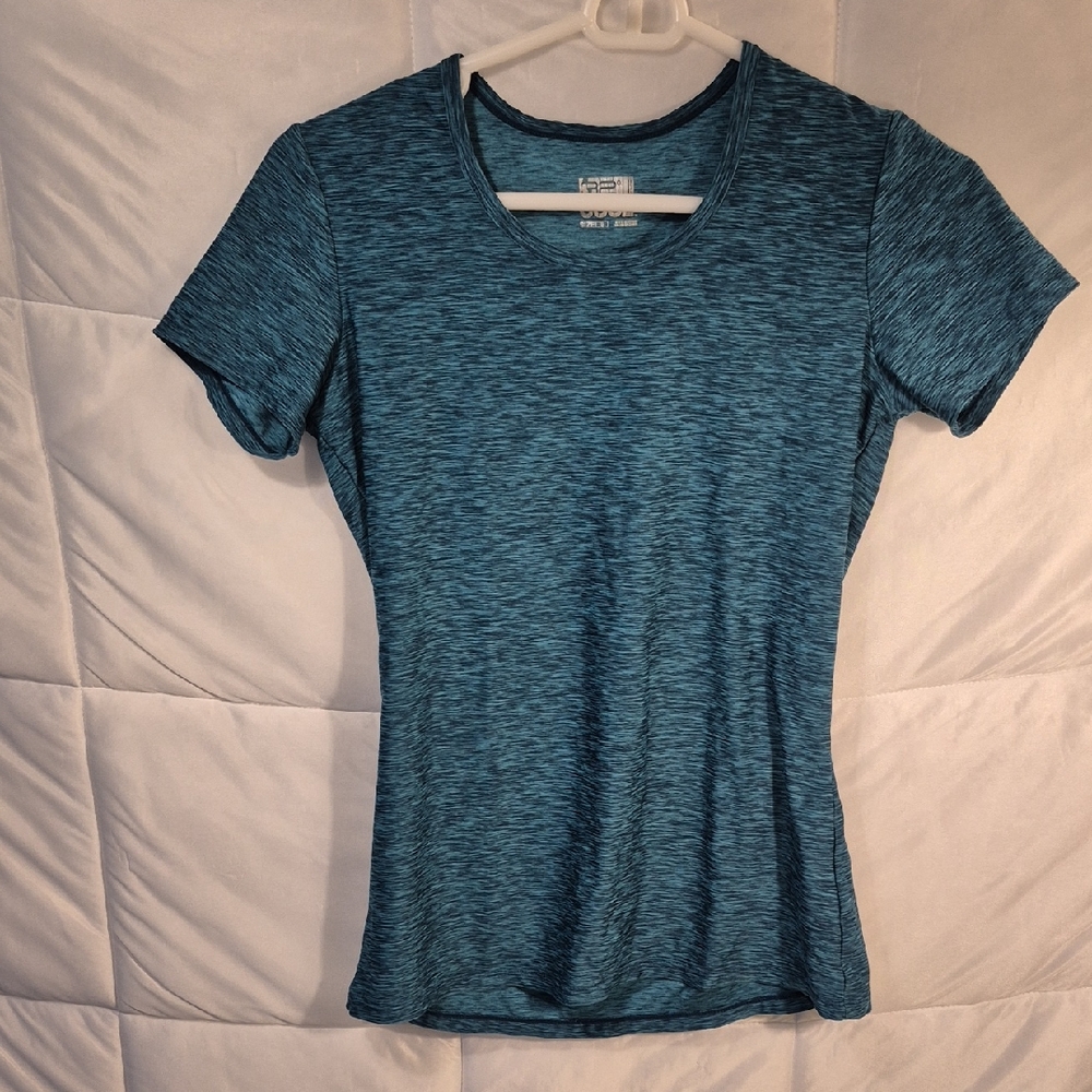 32 Cool Teal Women's Scoop Neck Short Sleeve size S